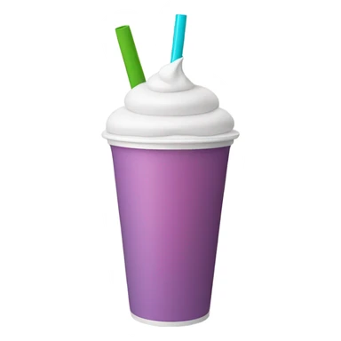 Smoothie in a styrofoam cup sticker