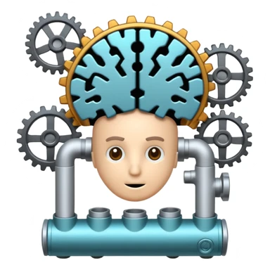 Generate an emoji whish shows Brain Factory Wonder Workshop. Which is in a nice cartoon style sticker