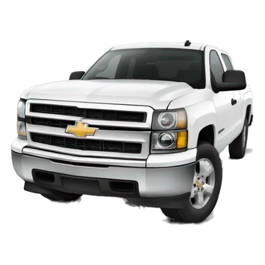 2012 white Chevy Silverado  sticker