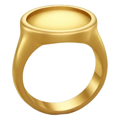 simple gold ring sticker