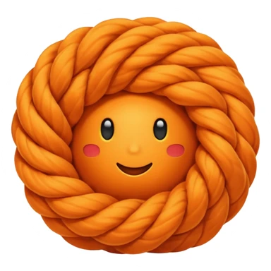 orange yarn  sticker