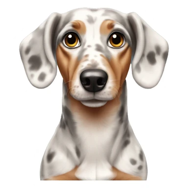 Merle dachshund sticker