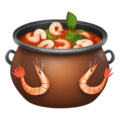 iron pot tom yum with handles sticker