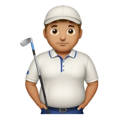 Bloated golfer  sticker