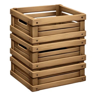 one wooden crates sticker