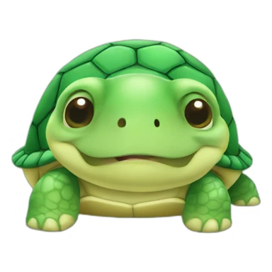 Cute little chubby Turtle  sticker