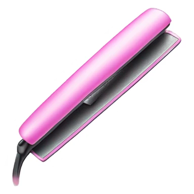 Pink straightening iron sticker