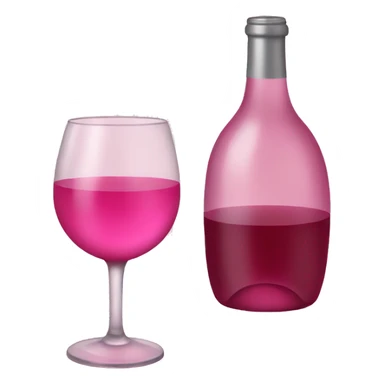 pink wine sticker
