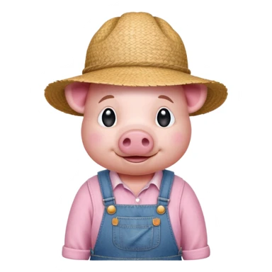 Farmer Pig sticker