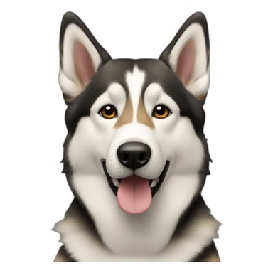 Berger allemand croisé husky sticker