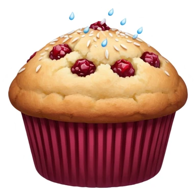 burgundy muffin sticker