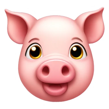 Cute little pig sticker