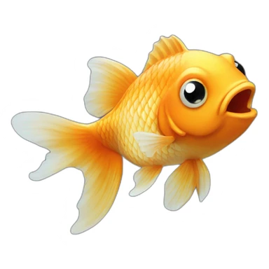 A derpy goldfish sticker