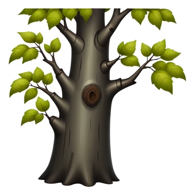 A black birch  sticker