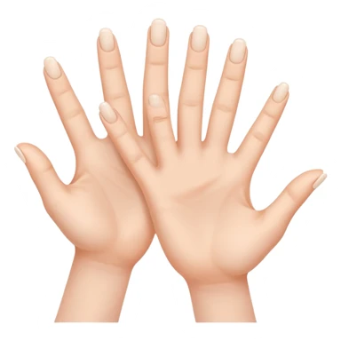 hands moving up and down sticker