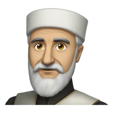 A portrait of Süleyman Demirel sticker