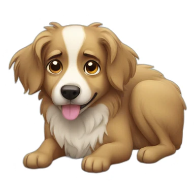 Sleepy Aussie dog sticker