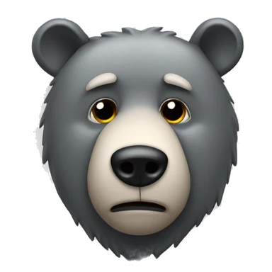 realistic-grey-bear-sob-with-tears-from-eyes sticker