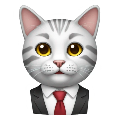 business cat sticker