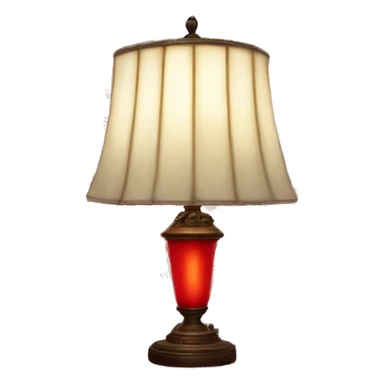 Tiffany lamp in red and white sticker