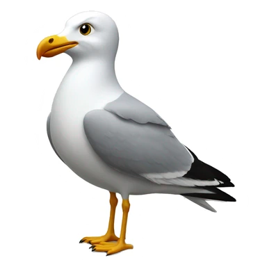 Seagull with Brighton football shirt sticker