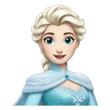 Elsa Rene des neige sticker
