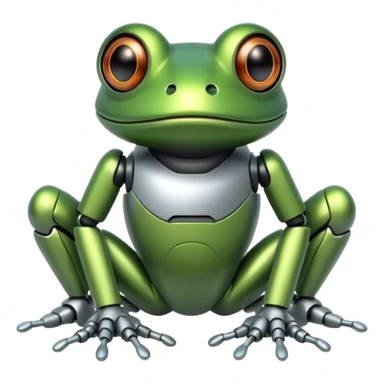 robotic frog sticker