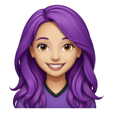 Jade Thirlwall with long purple hair sticker