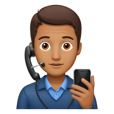 men holding with phone sticker