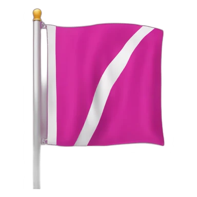 big fuchsia flag with white inscription - "idea" sticker