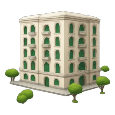 Algeria most popular building sticker