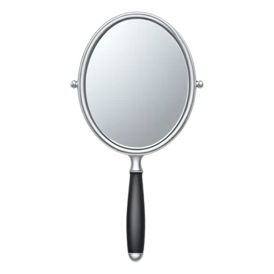 a handheld mirror sticker