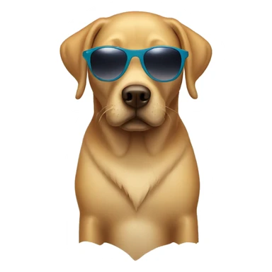 Labrador with sunglasses sticker