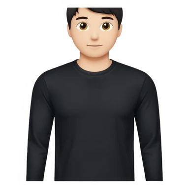 long sleeve t-shirt without smiley face sticker