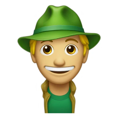 the münchner kindl with a frog face sticker