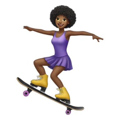 Patineuse artistique sticker