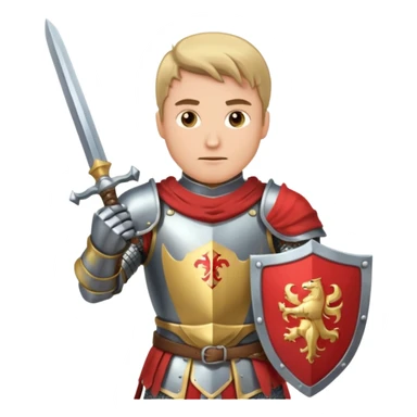 Male Knight Warrior sticker