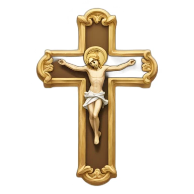 Catholic cross sticker