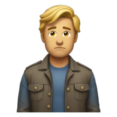 Sam sulked posing sticker