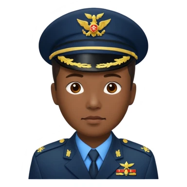 Chinese man in military uniform sticker