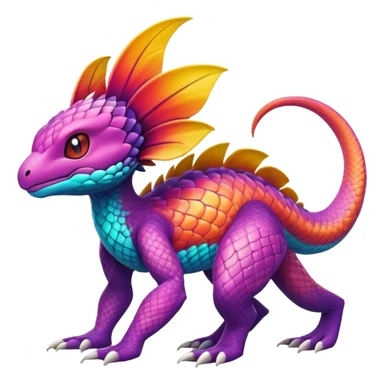 Exotic Tropical Pokémon-Fakémon-hybrid-creature (full body) sticker