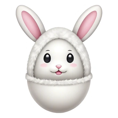Egg dressed as playboy bunny sticker