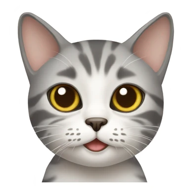 Cat with milk sticker