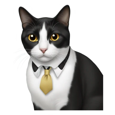 Tuxedo cat in shoes sticker