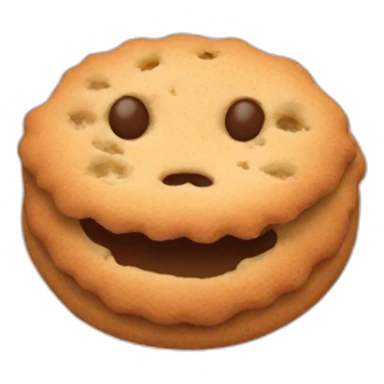 Un chamalote qui fait un câlin à un biscuit sticker