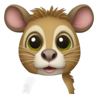 possum, frog and capybara sticker