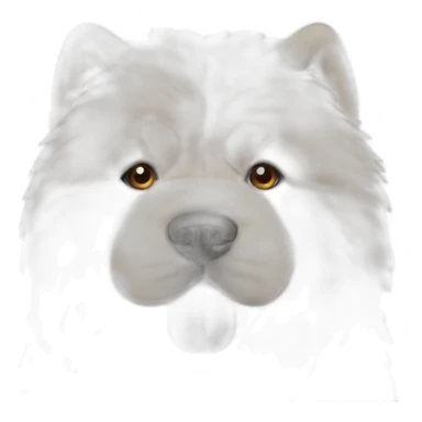 Fluffy chow chow sticker