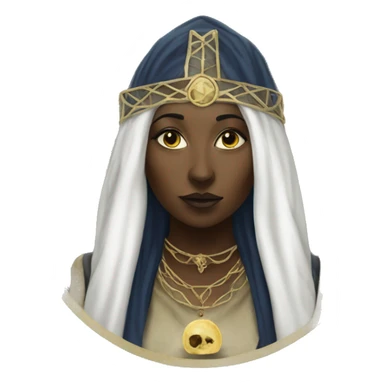 Waite Priestess tarot card  sticker