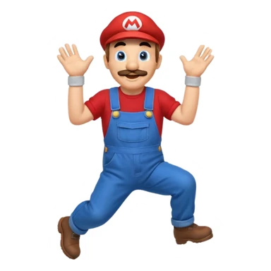 Mario jumps sticker