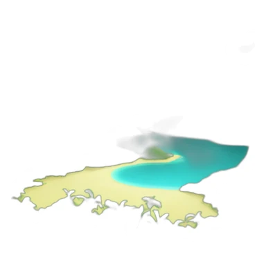 paysage paradisiaque sticker